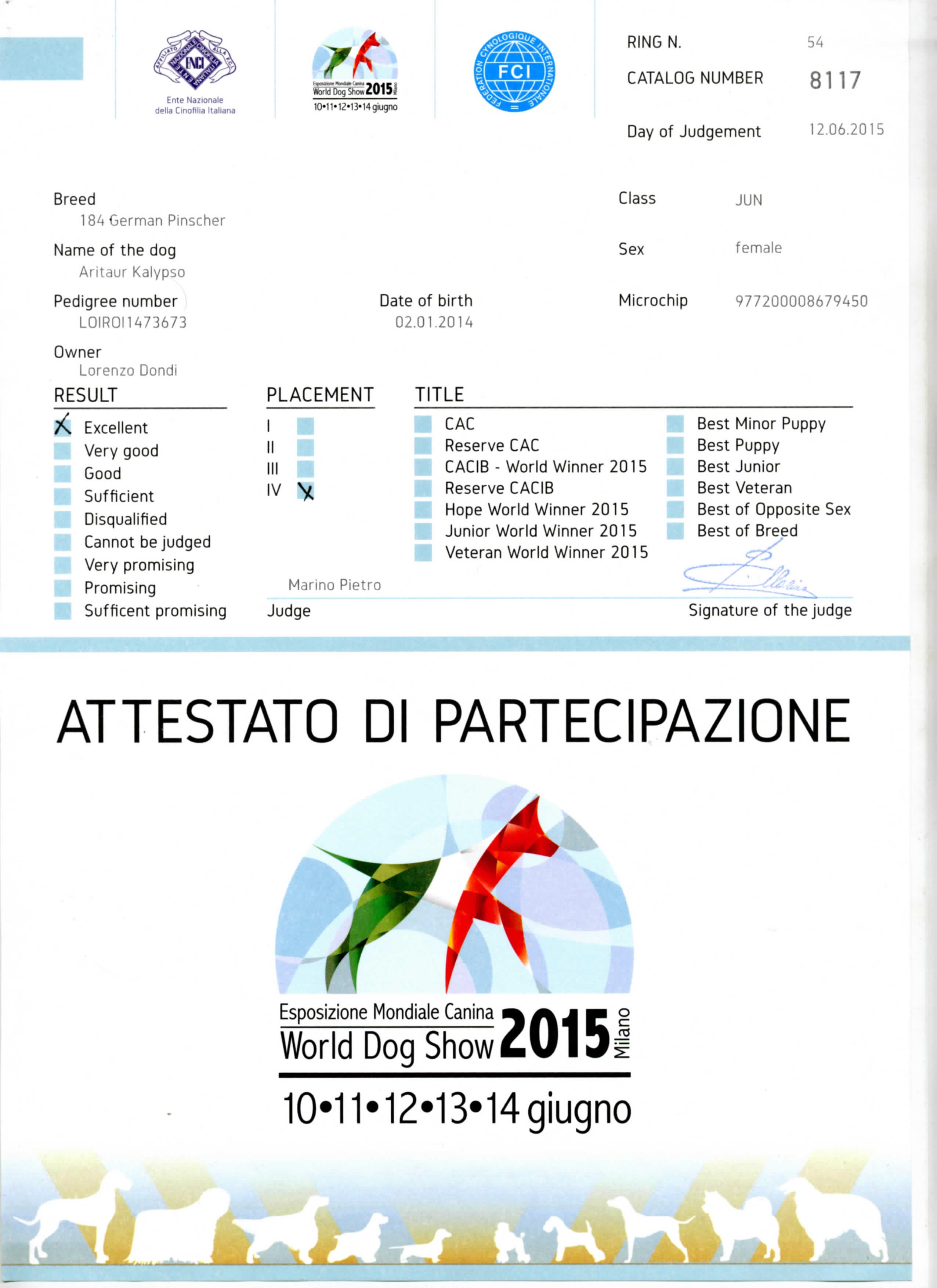 Mondiale 2015 - 4° posto